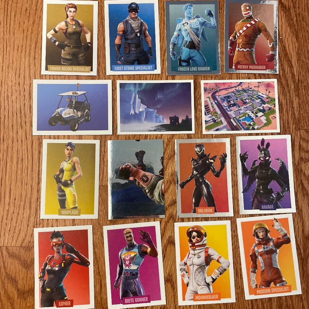 Lot of 116 Random Panini Fortnite Series 1 Stickers/Trading Cards! - Picture 8 of 15